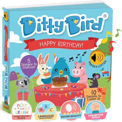 Ditty Bird-DB68550-Libro musical - Felíz cumpleaños!