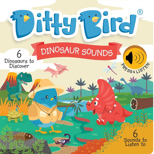 Ditty Bird-DB68598-Libro musical - Dinosaurios