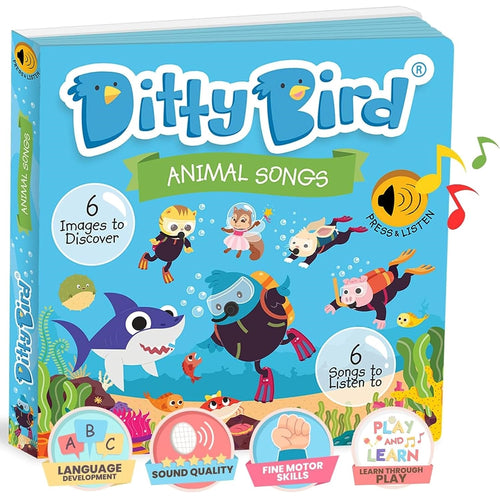 Ditty Bird-DB92737-Libro musical - Animales