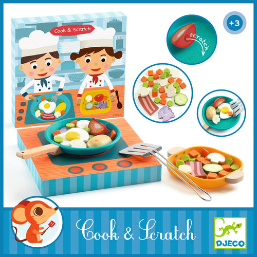 DJECO-DJ05502-Kit de cocina - Cook & Scratch
