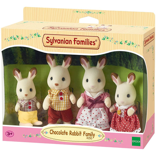 Sylvanian-4150-Familia de Conejos Chocolate