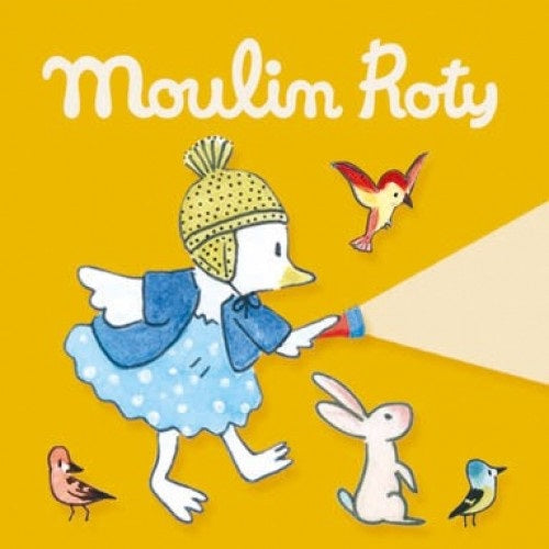 Moulin Roty-632368-Caja de discos para linterna de historias - La caza de las estrellas, Paseo mágico y La bruja aprendiz