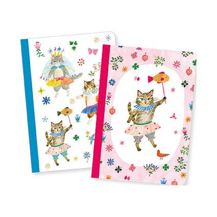 DJECO-DD03581-Cuadernos Aiko (2 unidades) - Gato
