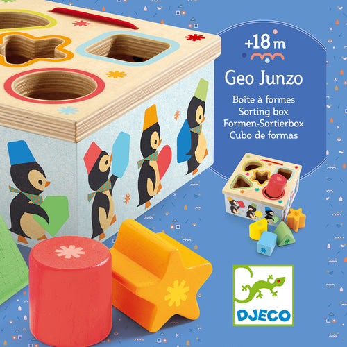 DJECO-DJ06409-Cubo de formas - Geo Junzo