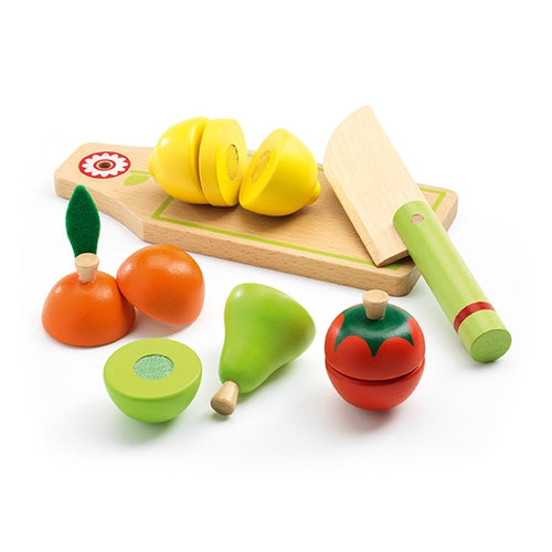 DJECO-DJ06526-Frutas y verduras para cortar