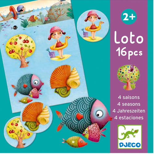 DJECO-DJ08123-Lotería - Las 4 estaciones