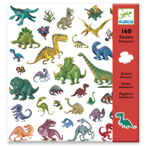 DJECO-DJ08843-Stickers - Dinosaurios