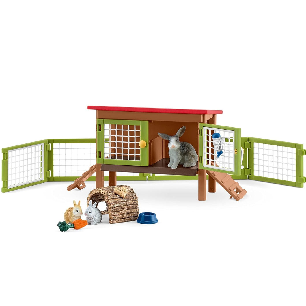 Schleich-42420-Corral de Conejos