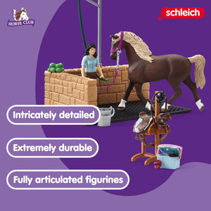 Schleich-42438-Lavadero de caballos Emily & Luna