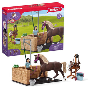 Schleich-42438-Lavadero de caballos Emily & Luna