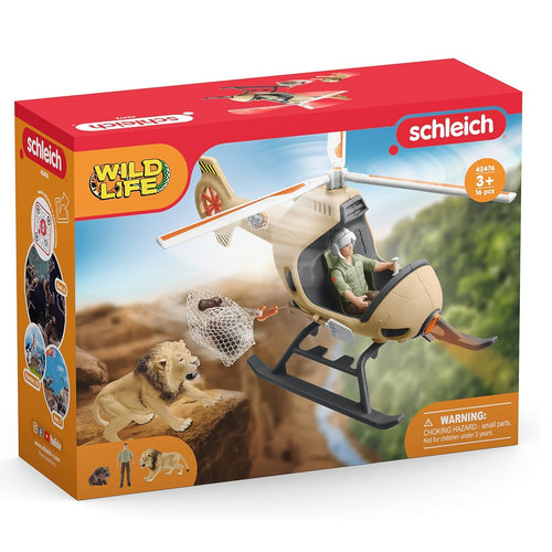 Schleich-42476-Helicóptero de salvamento de animales