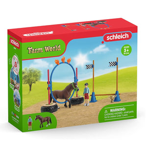 Schleich-42482-Circuito de agilidad - Pony