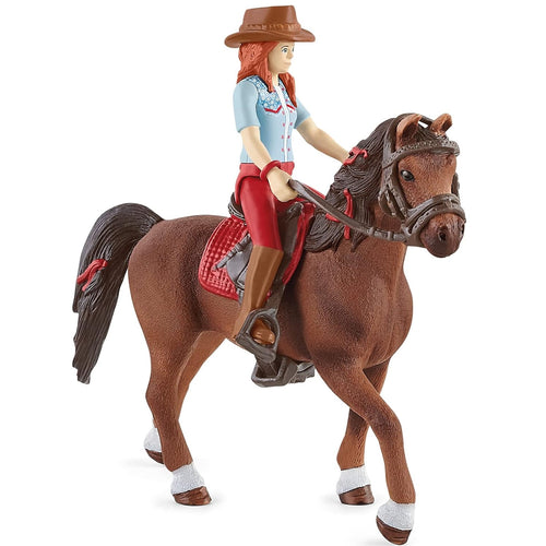 Schleich-42539-Hannah y su caballo Cayenne