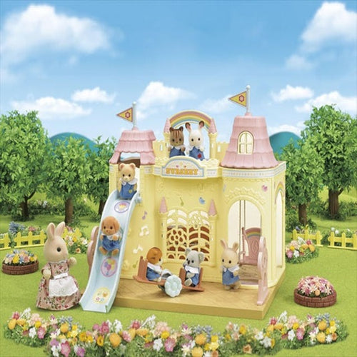 Sylvanian-5670-Guardería de bebés - El Castillo y el Bus