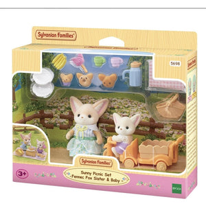 Sylvanian-5698-Set de Picnic Hermanos Zorros Fennec