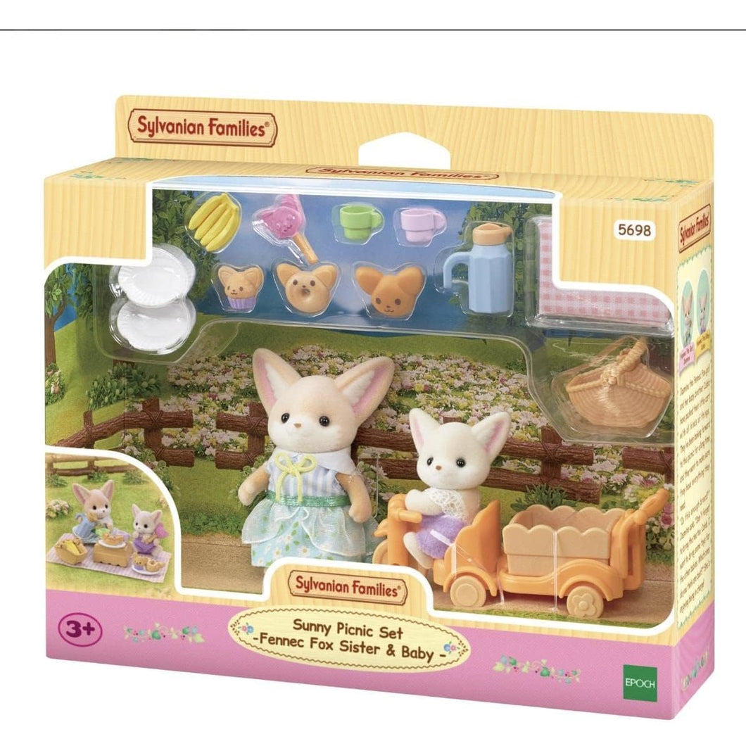 Sylvanian-5698-Set de Picnic Hermanos Zorros Fennec