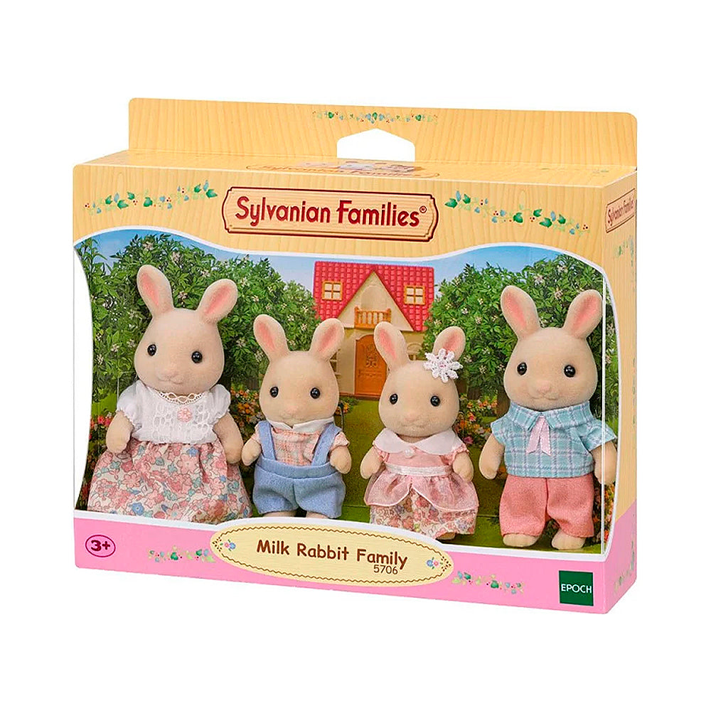 Sylvanian-5706-Familia Conejo de leche