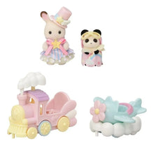 Cargar imagen en el visor de la galería, Sylvanian Families-5819-Crème y Erin en tren y avión

