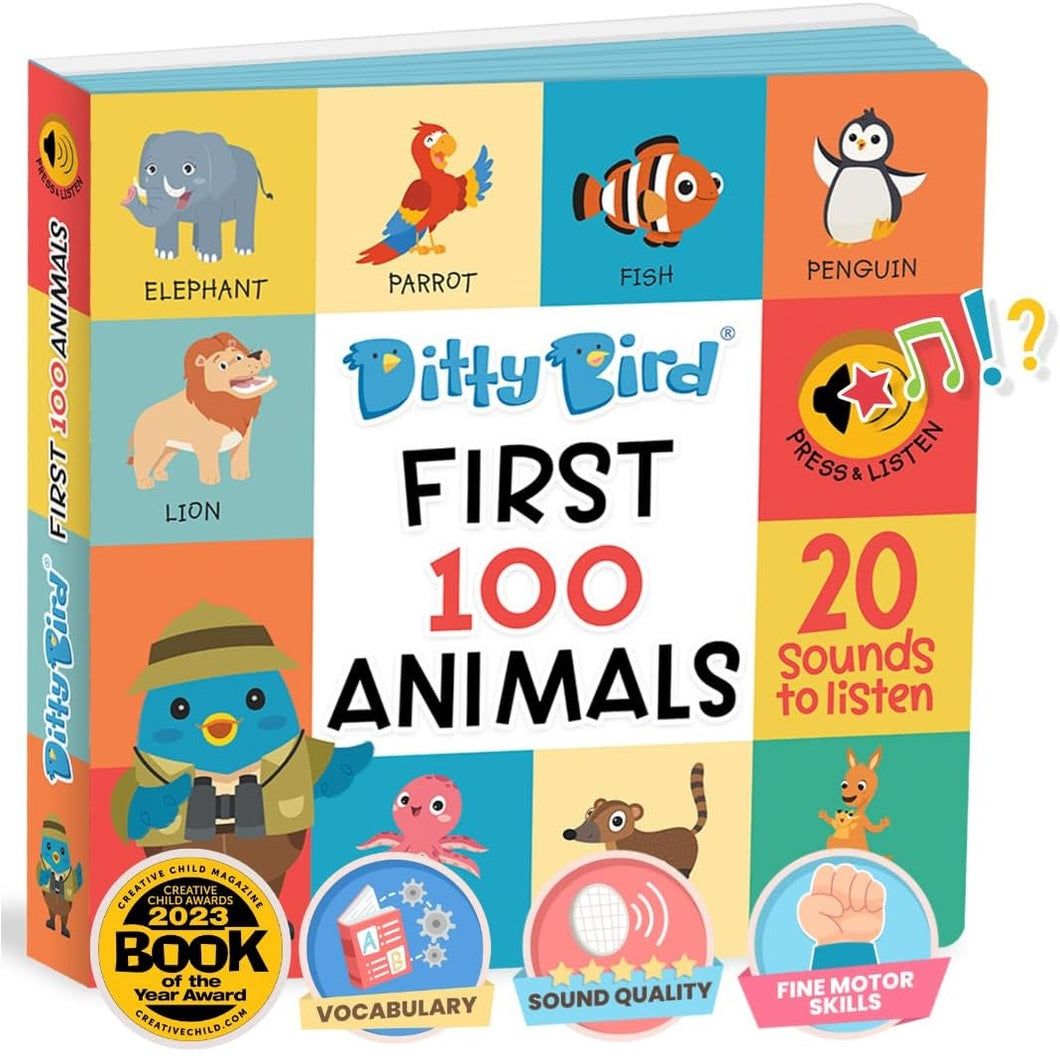 Ditty Bird-DB06499-Libro musical - 100 animales