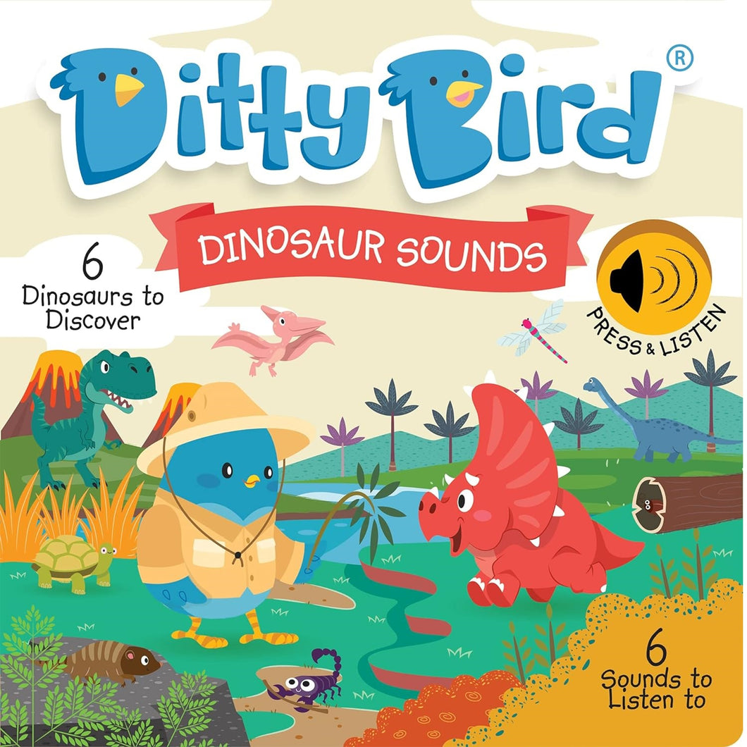 Ditty Bird-DB68598-Libro musical - Dinosaurios