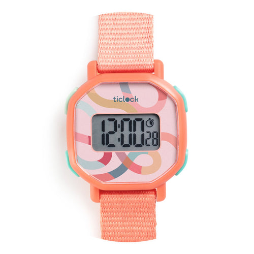 DJECO-DD00453-Reloj digital - Pastel volute