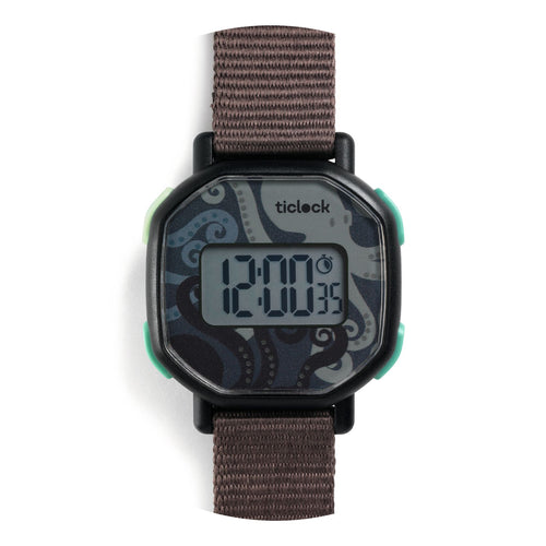 DJECO-DD00454-Reloj digital - Black octopus