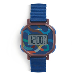DJECO-DD00457-Reloj digital - Blue volute
