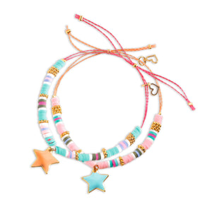 DJEC=-DJ00021-Pulseras para armar - Heishi estrellas