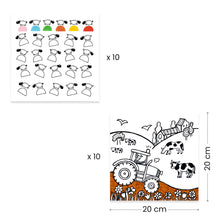 Cargar imagen en el visor de la galería, DJECO-DJ00050-Dispensador de dibujos para colorear - La granja
