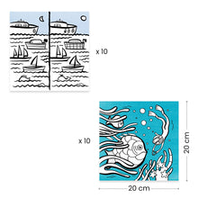 Cargar imagen en el visor de la galería, DJECO-DJ00051-Dispensador de dibujos para colorear- Océano
