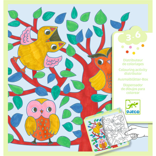 DJECO-DJ00052-Dibujos para colorear - Bosque