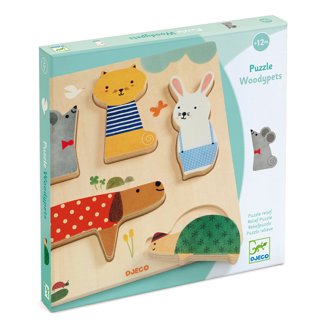 DJECO-DJ01051-Puzzle - Woodypets