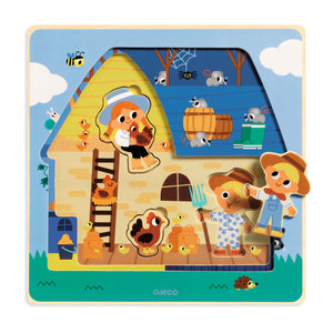 DJECO-DJ01482-Puzzle - Chez Moo