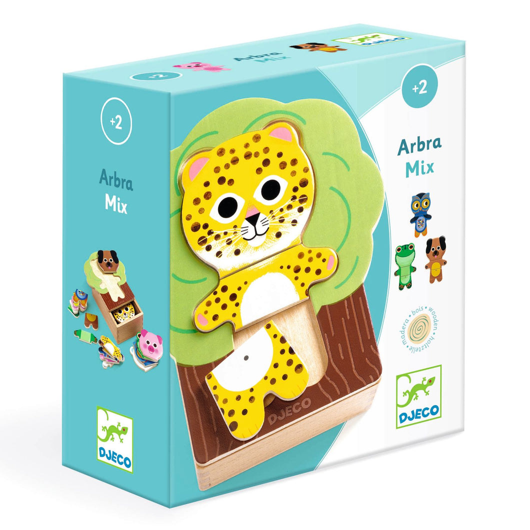 DJECO-DJ01626-Puzzle de madera - Arbramix
