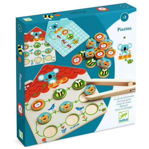 DJECO-DJ01627-Juego de conteo - Pinstou