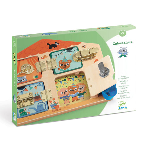 DJECO-DJ01659-Juego de manipulación - Cabanalock