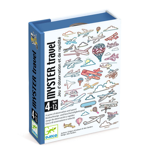 DJECO-DJ05075-Juego de obserbación y rapidez - Myster travel