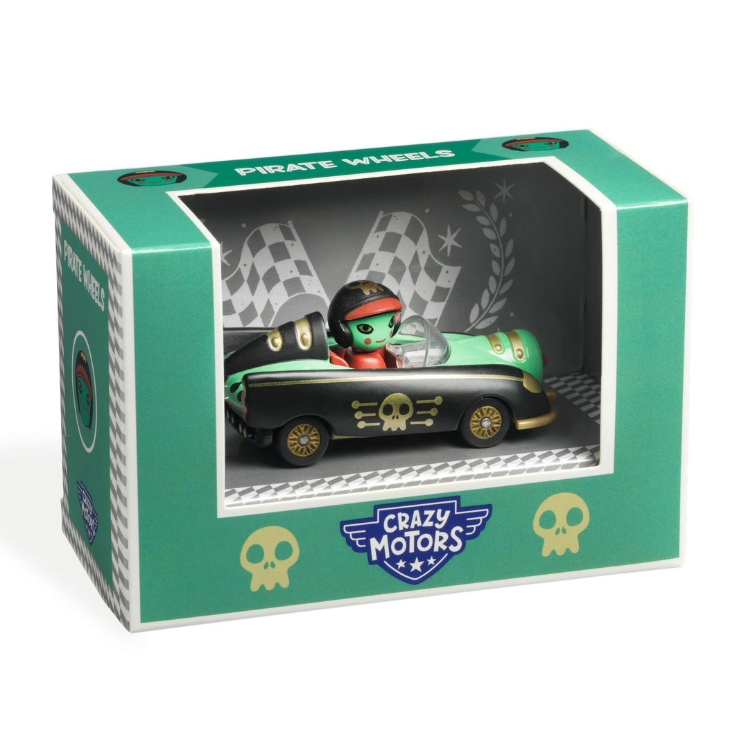 DJECO-DJ05487-Auto de carrera - Pirate Wheels