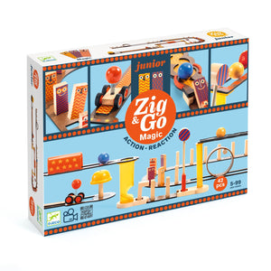 DJECO-DJ05649-Juego de acción y reacción - Zig & Go Junior - Magic - 42 pcs