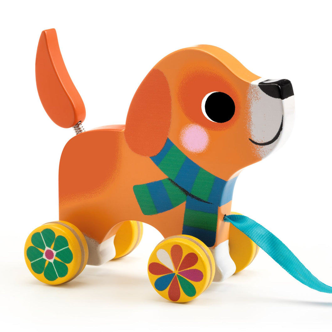 DJECO-DJ06258-Juego de arrastre - Lou