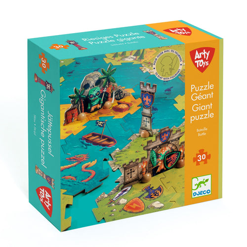 DJECO-DJ06847-Puzzle Gigante - Batalla