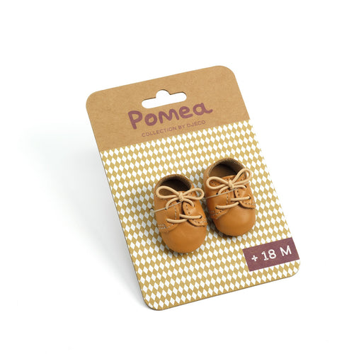 DJECO-DJ07888-Zapatos marrones para muñecos