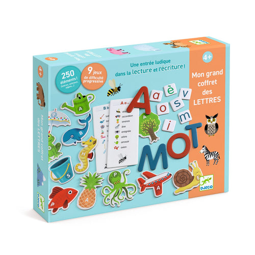 DJECO-DJ08249-Juego educativo - Cofre de letras