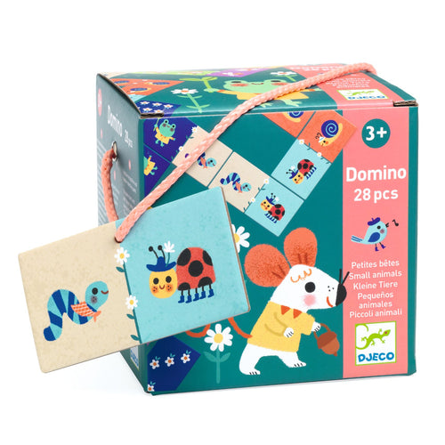 DJECO-DJ08255-Domino - Pequeños  animales
