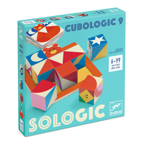 DJECO-DJ08581-Juego de lógica - Cubologic 9
