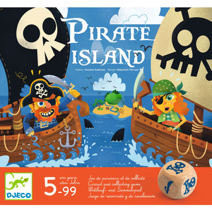 DJECO-DJ08595.Juego de recorrido y recolección - Pirate Island