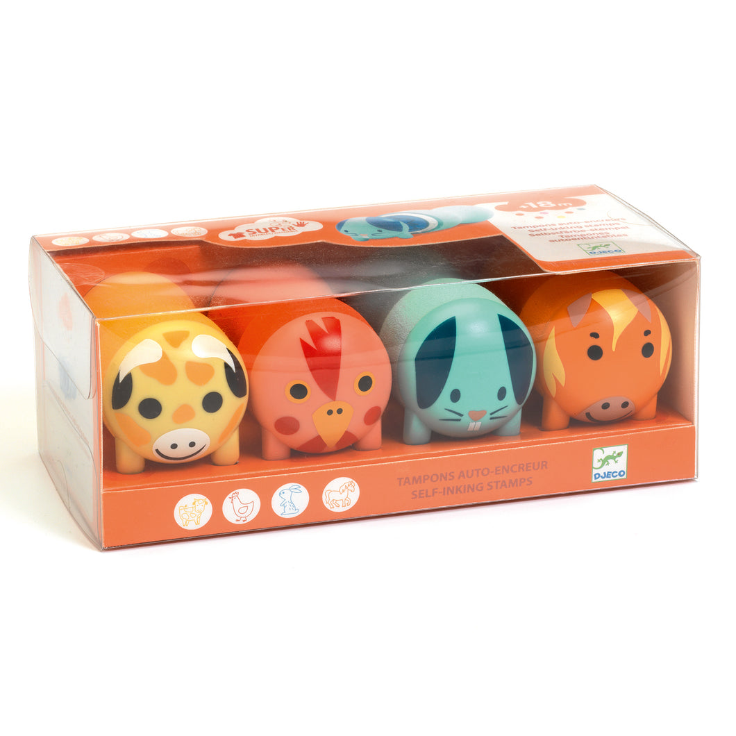 DJECO-DJ09011-Sellos para los peques - Animales de la granja