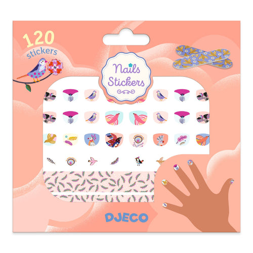 DJECO-DJ09239-Adhesivos para uñas - Plumas