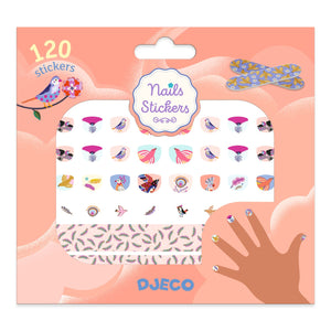 DJECO-DJ09239-Adhesivos para uñas - Plumas