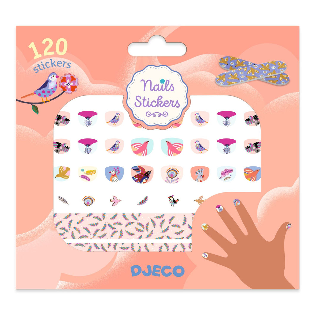DJECO-DJ09239-Adhesivos para uñas - Plumas
